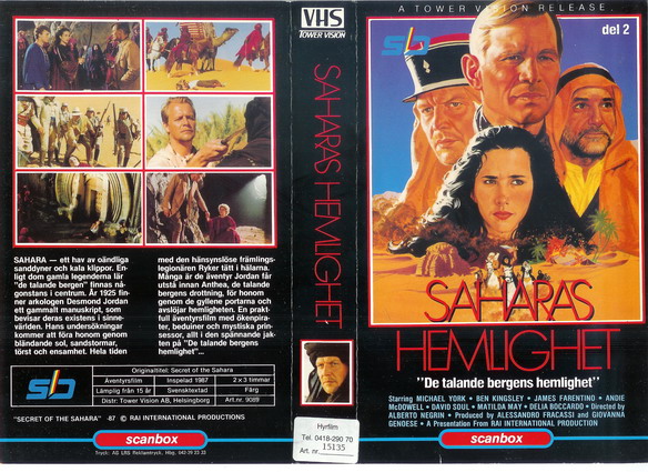 9089 SAHARAS HEMLIGHET DEL 2 (VHS)