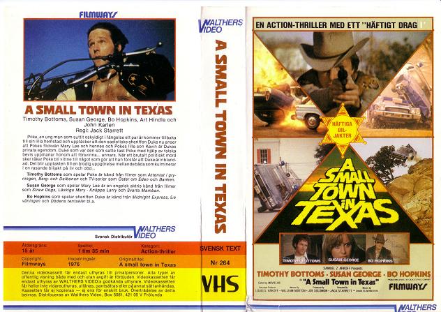 A SMALL TOWN I TEXAS (vhs omslag)