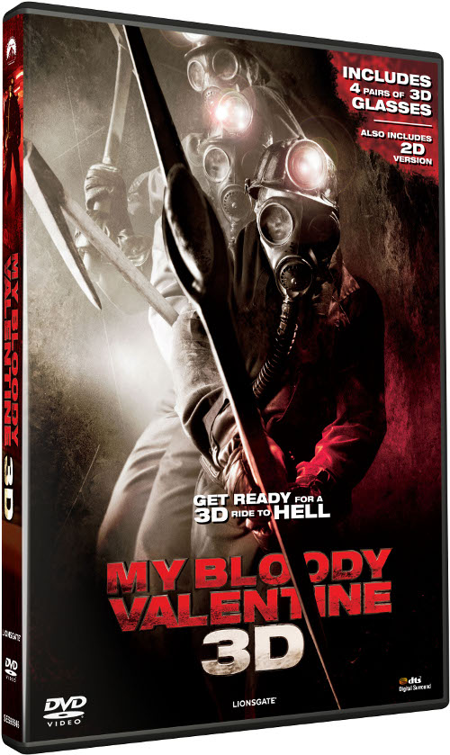 My Bloody Valentine 2D & 3D + 2st 3Dglasögon (beg dvd)