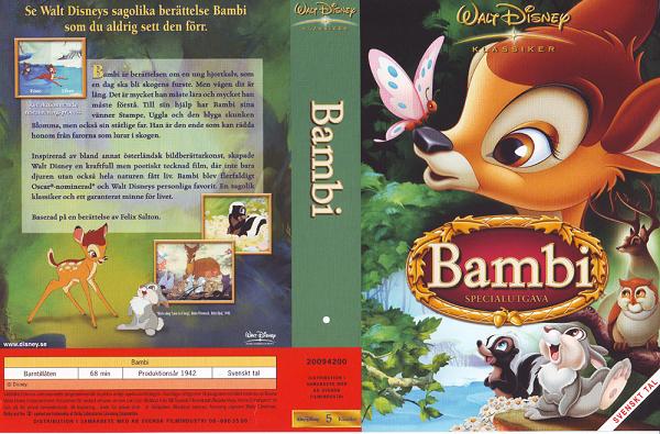 BAMBI - specialutgåva (vhs-omslag)