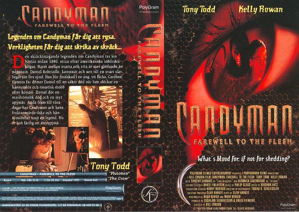 CANDYMAN 2 FARVELL TO THE FLESH (vhs-omslag)