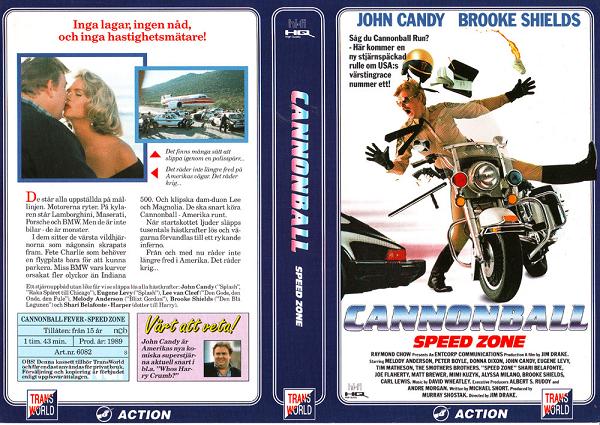 CANNONBALL- SPEED ZONE (vhs-omslag)