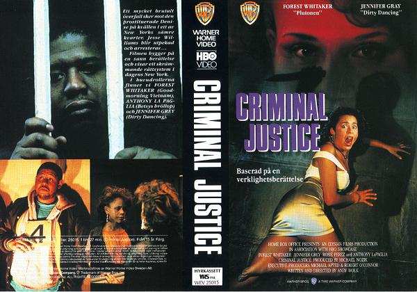 CRIMINAL JUSTICE (vhs-omslag)