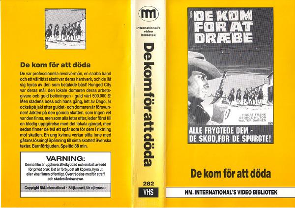282 DE KOM FÖR ATT DÖDA  (VHS)