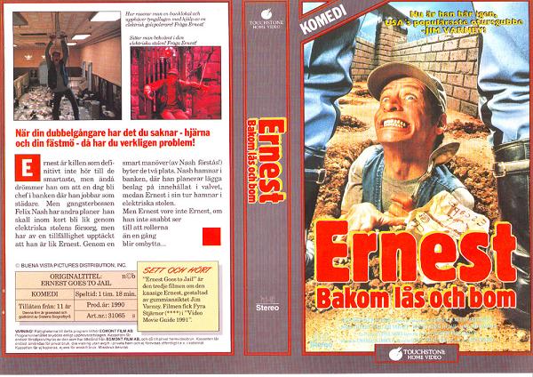 31065 ERNEST BAKOM LÅS OCH BOM (VHS)
