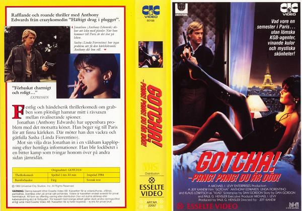 22057 GOTCHA! - PANG PANG DU ÄR DÖD (VHS)