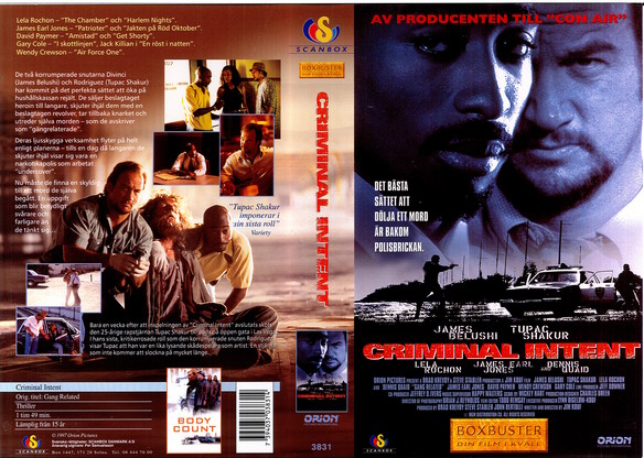 3831 CRIMINAL INTENT (VHS)