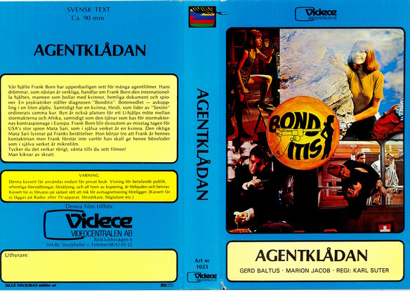 1023 Agentklådan (VHS)
