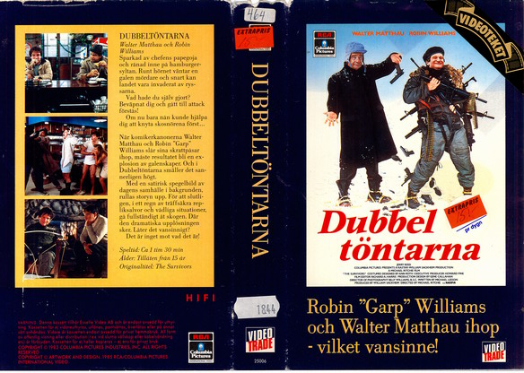 25006 DUBBELTÖNTARNA (VHS)