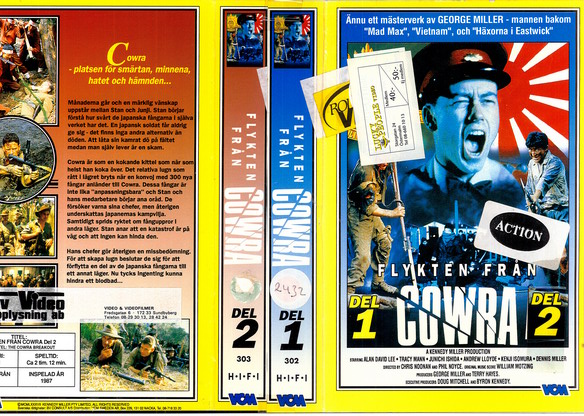 FLYKEN FRÅN COWRA 1+2 (VHS)