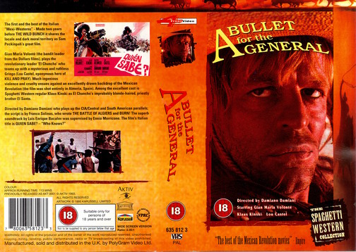 A BULLET FOR THE GENERAL - UK (VHS)