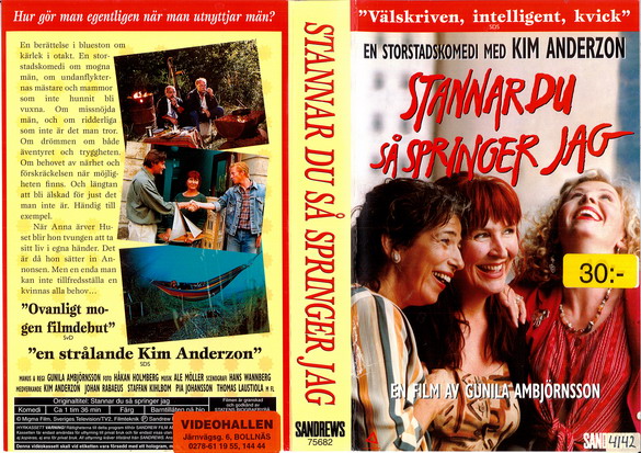 STANNAR DU SÅ SPRINGER JAG (VHS)