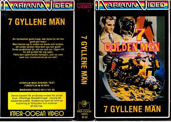 M 32 7 Gyllene Män (VHS)