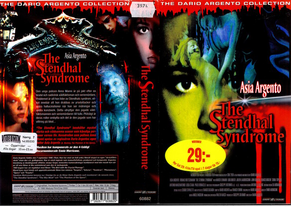 60882 STENDHAL SYNDROME (VHS)