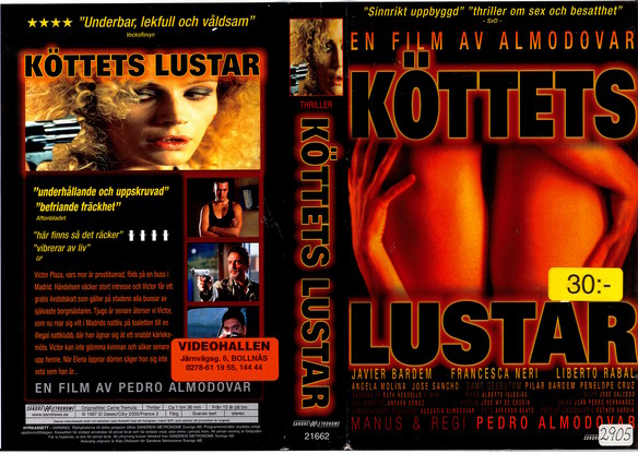 21662 KÖTTETS LUSTAR (VHS)
