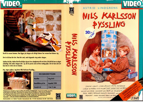 NILS KARLSSON PYSSLING (VHS) SLITEN