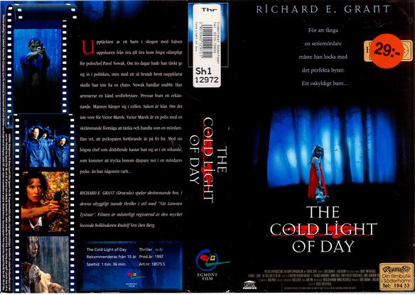 18575 COLD LIGHT OF DAY (VHS)