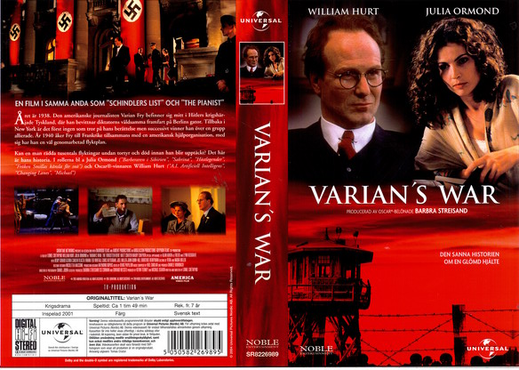 VARIAN'S WAR (VHS)