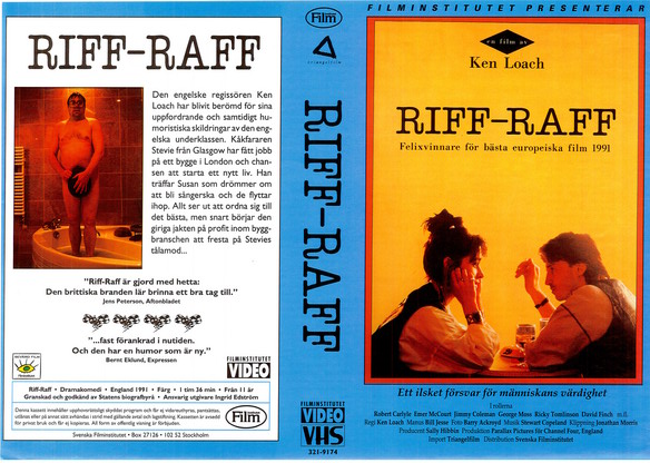 RIFF-RAFF (Vhs-Omslag)
