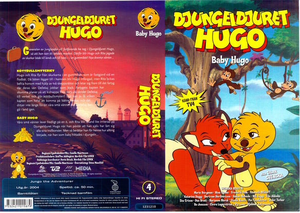 DJUNGELDJURET HUGO DEL 5 RESAN NORRUT (VHS)