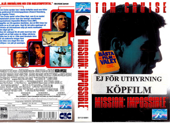 MISSION IMPOSSIBLE (VHS)