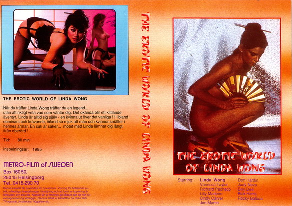 EROTIC WORLD OF LINDA WONG (vhs-omslag)