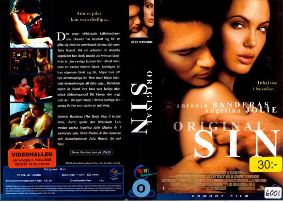 ORIGINAL SIN (VHS)