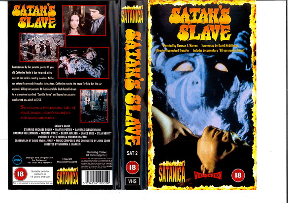 SATAN'S SLAVE (VHS) UK