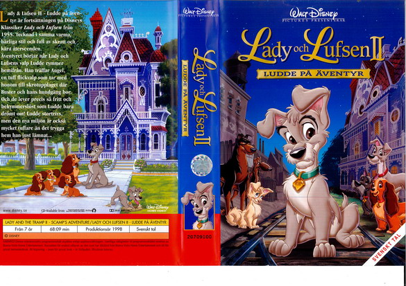 20709100 LADY OCH LUFSEN 2  - Ludde på äventyr(VHS)