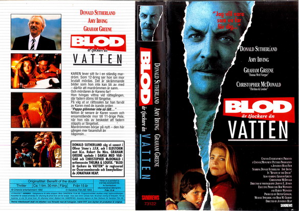 73122 BLOD ÄR TJOCKARE ÄN VATTEN (VHS)