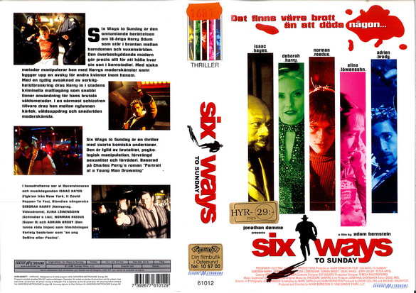 SIX WAYS TO SUNDAY (VHS)
