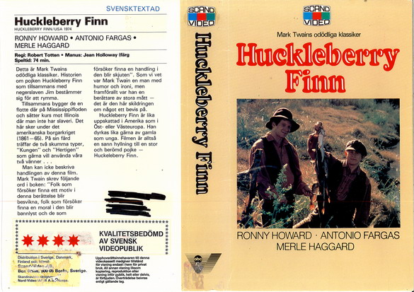 HUCKELBERRY FINN(vhs omslag)
