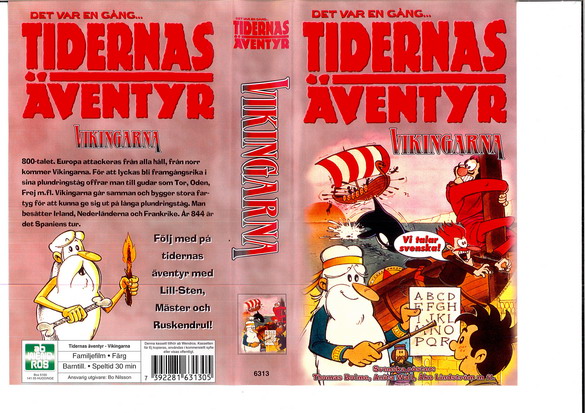 DET VAR EN GÅNG...TIDERNAS ÄVENTYR - VIKINGARNA (VHS)