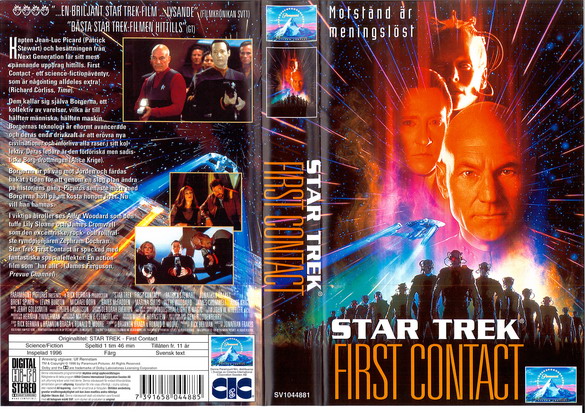 STAR TREK 8 FIRST CONTACT (VHS)