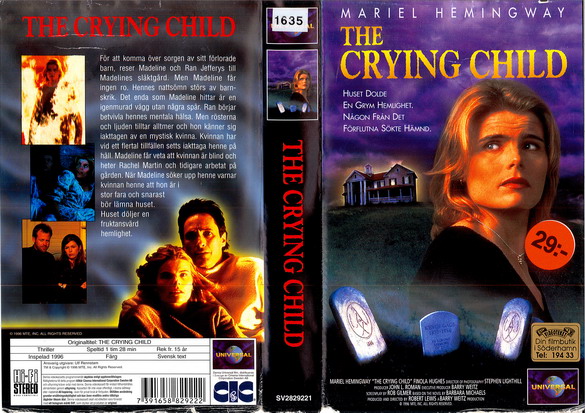 CRYING CHILD (vhs-omslag)