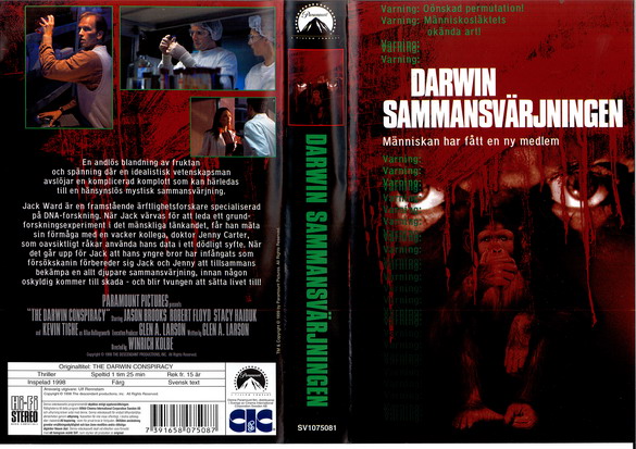 DARWIN SAMMANSVÄRJNINGEN (VHS) - TIPPKOPIA