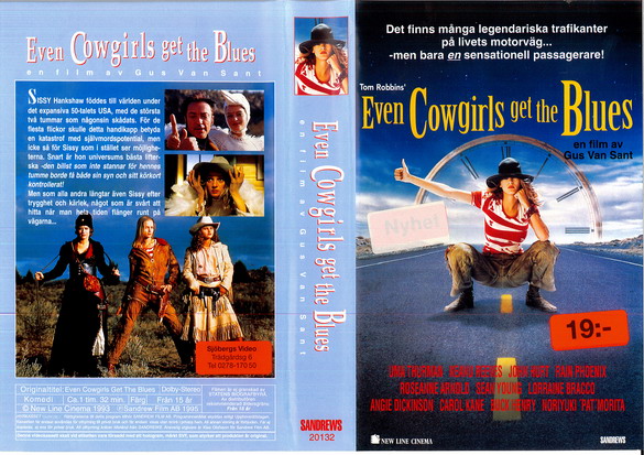 EVEN COWGIRLS GET THE BLUE (VHS)