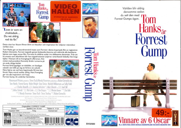 FORREST GUMP (VHS)