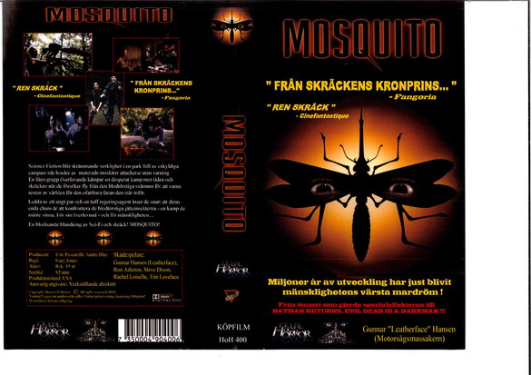 MOSQUITO (Vhs-Omslag)