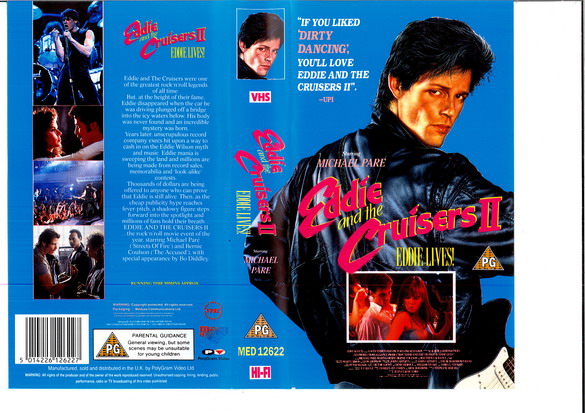 EDDIE AND THE CRUISERS 2 - EDDIE LIVES (VHS) (UK-IMPORT)