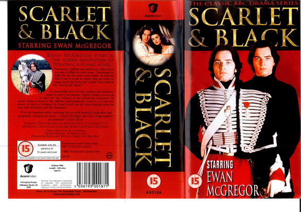 SCARLET & BLACK  (VHS) (UK-IMPORT)