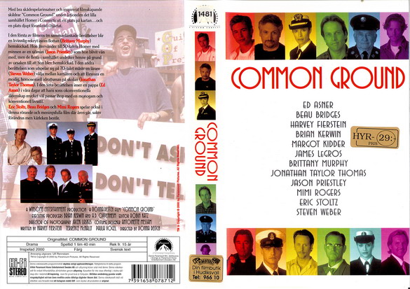 COMMON GROUND (VHS)
