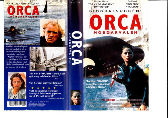 ORCA - MÖRDARVALEN - NY (VHS)