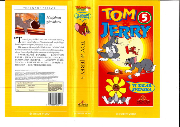 TOM & JERRY 5 (VHS omslag)