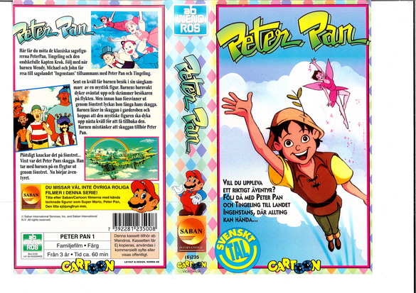 PETER PAN del 1 (VHS)