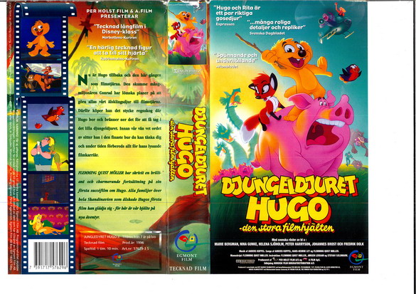 DJUNGELDJURET HUGO - DEN STORA FILMHJÄLTEN (VHS)