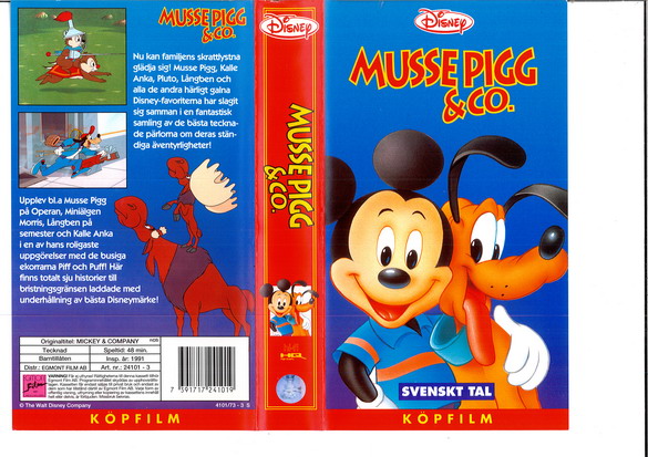 MUSSE PIGG & CO (VHS) röd