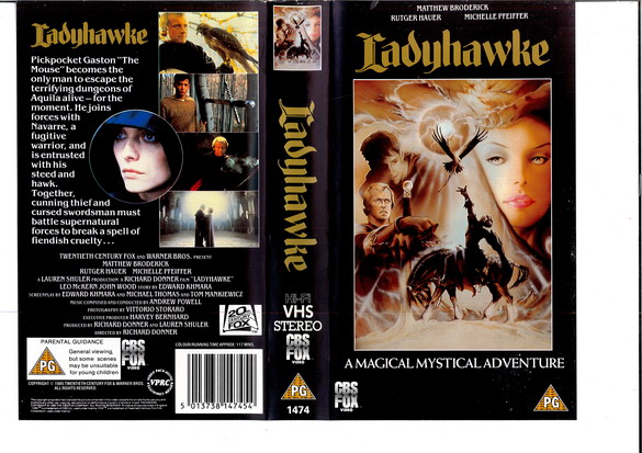 LADYHAWK (VHS) (UK-IMPORT)
