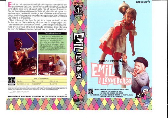 EMIL I LÖNNEBERGA(RUTIG) (VHS)