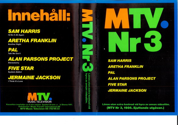 MTV 1986:3 (VHS)